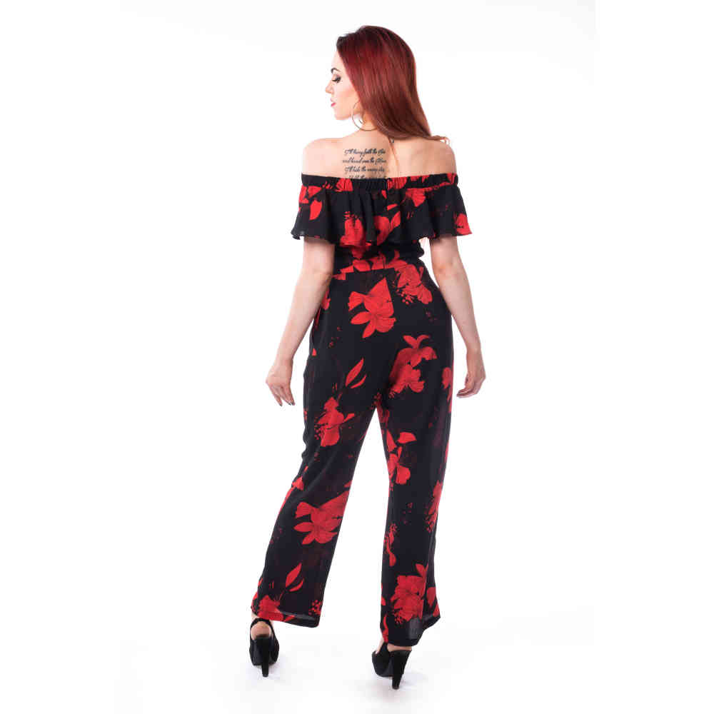 Innocent Lifestyle - MILJA Jumpsuit - Noir/Rouge